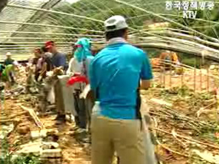 농림부, 수해현장 방문/ 영농지원책