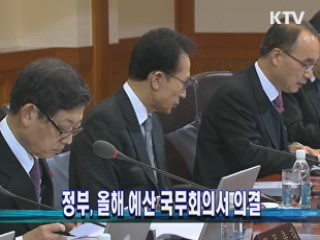 정부, 올해 예산 국무회의서 의결