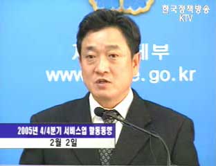 2005년 4/4분기 서비스업 활동 동향 - 문권순 통계청 서비스업동향 과장