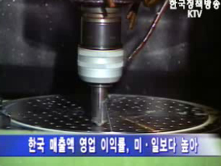 한은 `한국제조업, 미.일보다 경영실적 양호`