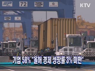 기업 58% "올해 경제 성장률 3% 미만"
