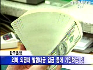 외환보유액 `286억달러 증가`