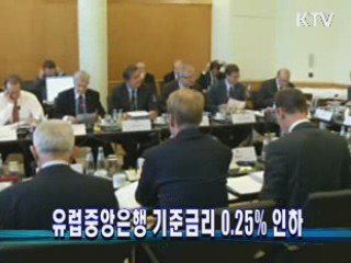 유럽중앙은행 기준금리 0.25% 인하