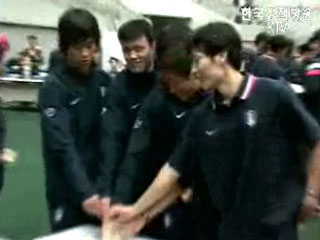 순간포착- 월드컵 축구대표팀의 부재자 투표