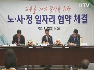 노사정, '고용률 70% 달성' 대타협