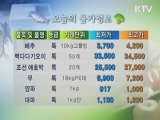 알뜰장보기 물가정보