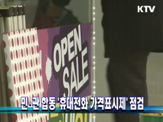 민·관 합동 '휴대전화 가격표시제' 점검
