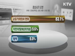 피싱사이트·파밍···'첨단 금융사기' 급증