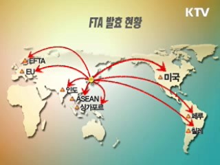 FTA 발효·타결 47개국…협상 진행 12개국