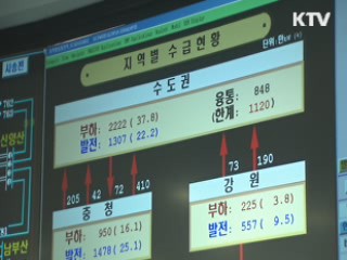 오늘 예비전력 350만kW 예상···수급 비상