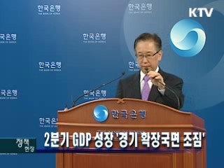 2분기 GDP 성장 '경기 확장국면 조짐'