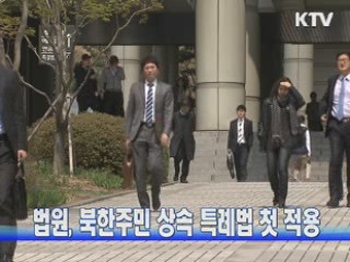 법원, 북한주민 상속 특례법 첫 적용
