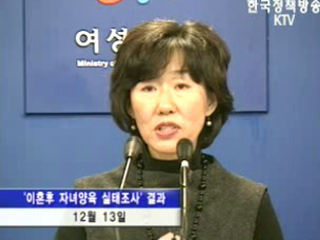 이혼여성 자녀양육 부담