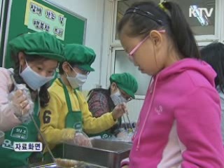 식품 알레르기 학생 '대체 반찬' 먹는다
