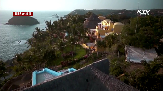 자연과 함께 만든 '고드름 성' [톡톡! e 세상]