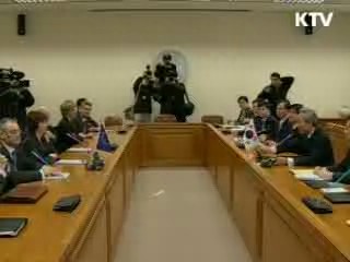 한·EU, FTA 조기타결 의지 재확인