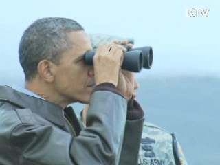 오바마, 방한 첫 일정으로 DMZ 방문