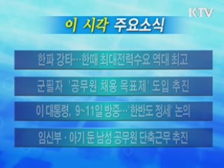 이 시각 주요소식(단신)
