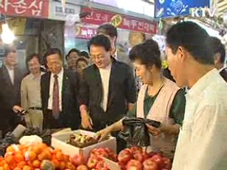 유인촌 장관, 재래시장 탐방
