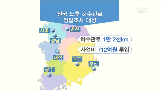 "싱크홀 막아라!"…전국 낡은 하수관로 정밀조사