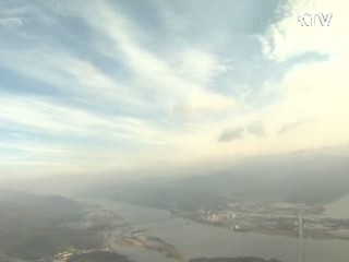 하늘에서 본 4대강 '한강 살리기 순항'