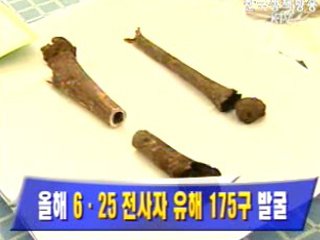 올해 6·25 전사자 유해 175구 발굴