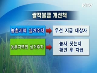쌀직불금, 자격요건·제재 대폭 강화