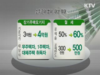 연소득 5천5백만원 이하, 세 부담 증가없어