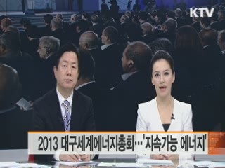 2013 대구세계에너지총회…'지속가능 에너지'