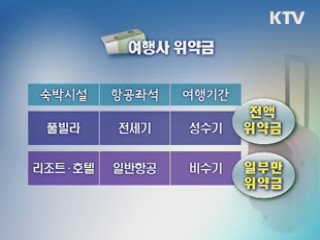 과도한 해외여행 취소 수수료 시정 조치