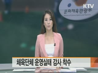 체육단체 운영실태 감사 착수