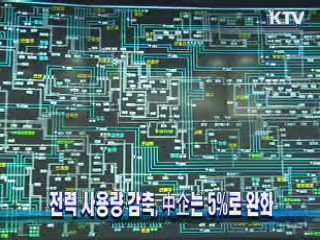 전력 사용량 감축, 中企는 5%로 완화