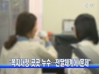 "복지재정 곳곳 누수…전달체계에 문제"