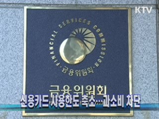 신용카드 사용한도 축소…과소비 차단