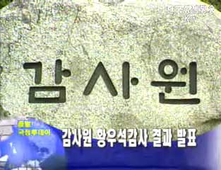 감사원 황우석감사 결과 발표