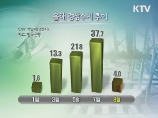 18개월째 경상흑자···흑자폭은 급감