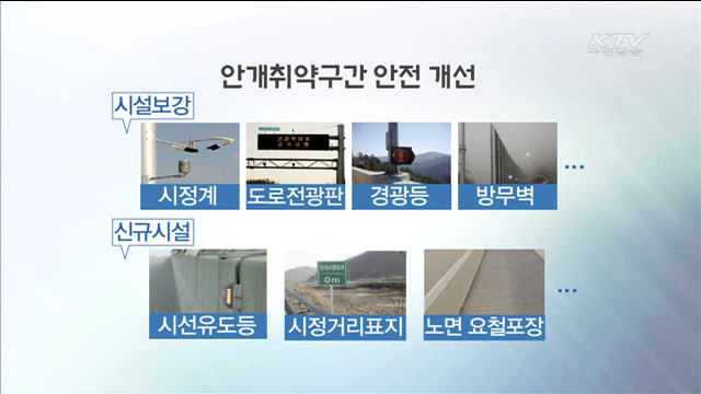 '안개취약구간' 지정…"연쇄 추돌 막는다"