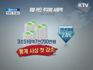 '불황 모르는 주유비' 공식 깨졌다