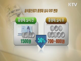 음식물 쓰레기 종량제 다음달 전면 시행