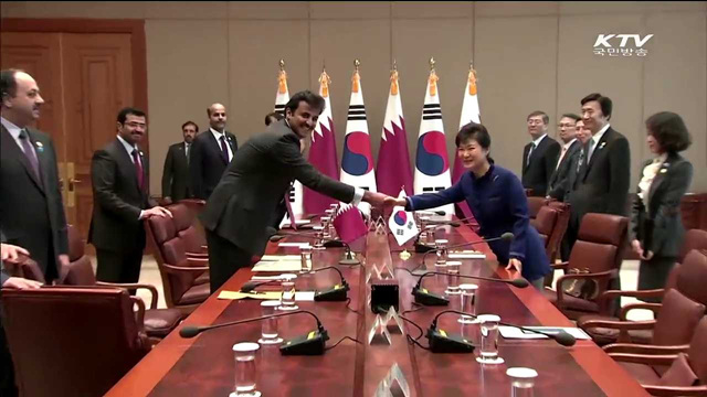 박 대통령, 카타르 도착…'월드컵 세일즈외교'