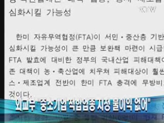 외교부 "중소기업 적합업종 지정 불이익 없어"