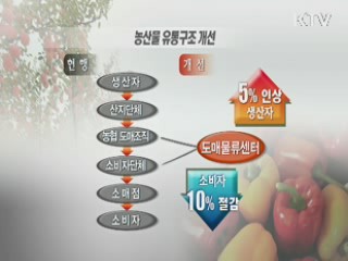 유통구조 대수술…'농민·소비자 모두 이득'