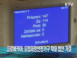 슬로바키아, 유럽재정안정기구 확대 법안 가결