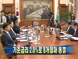 기준금리 2.0%로 8개월째 동결