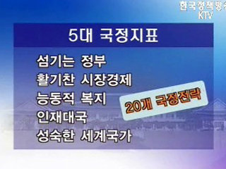20대 국정전략·100대 국정과제확정