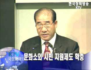 문화소외 시민 지원제도 확충