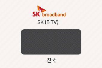 SK브로드밴드(B TV) 전국 공통 채널 번호는 64번입니다.